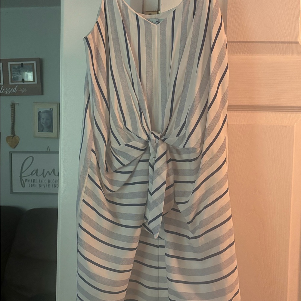 Striped Sleeveless Dress
